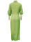 Summer fashion casual long shirt skirt with side slit elegant dress transparent