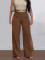 Ladies' casual and fashionable high waisted wide leg pants look slim and versatile, loose pants