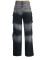 Women's clothing source for spring and summer new styles, women's fashionable and casual multi pocket gradient denim wide leg pants