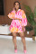 New Fashion Women's Bubble Sleeve Design Short Shirt High Waist Short Skirt Cover