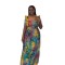 New fashionable women's pleated design printed dress