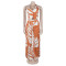 Fashionable and sexy printed neck hanging top, wide leg pants two-piece set