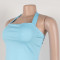 New Fashion Women's Open Back Strap Hanging Neck Strap Vest Set