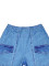 文档 图片 22/1000  实时翻译 Summer New Fashionable Denim Printed Set Women's Short sleeved Top and Shorts Three Piece