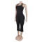 New Fashion Women's Open Back Strap Hanging Neck Strap Vest Set