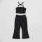 New Fashion Women's Open Back Strap Hanging Neck Strap Vest Set