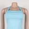 New Fashion Women's Open Back Strap Hanging Neck Strap Vest Set