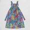 New fashionable women's pleated design printed dress
