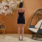 New sexy hip hugging dress sleeveless short skirt for women
