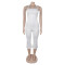 New Fashion Women's Open Back Strap Hanging Neck Strap Vest Set
