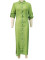 Summer fashion casual long shirt skirt with side slit elegant dress transparent