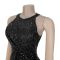 Fashionable women's elegant temperament sequin slit dress dress