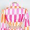 New Fashion Women's Bubble Sleeve Design Short Shirt High Waist Short Skirt Cover