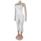 New Fashion Women's Open Back Strap Hanging Neck Strap Vest Set