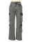 Fashion denim pants, women's casual high waisted straight leg pants