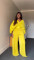 Women's Fashion Folding Set V-neck Bat Sleeve Shirt High Waist Two Piece Set
