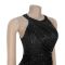 Fashionable women's elegant temperament sequin slit dress dress