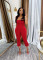 New Fashion Women's Open Back Strap Hanging Neck Strap Vest Set