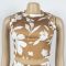Cross border women's two-piece sleeveless vest, high waisted pants, floral print set