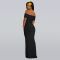 Fashionable women's clothing temperament sexy strapless bag arm see through dress