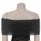 Fashionable women's clothing temperament sexy strapless bag arm see through dress