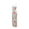 Strap V-neck high slit sequin dress with velvet bead print long skirt for women