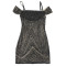 Strap sexy sequin wrapped hip dress, short skirt, slim fit skirt, foreign trade women's clothing