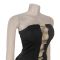 Fashion women's sexy strapless gold buckle bag arm pants two-piece set