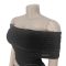 Fashionable women's clothing temperament sexy strapless bag arm see through dress