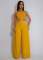 Set with drawstring and drawstring top, high waist, side zipper, loose pants, two-piece set