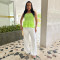 Solid color top, strapless, hugging, slim and sexy top, ruffled hem for women