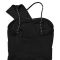 Fashionable women's temperament suspender bag arm fish tail slit dress