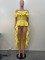 New women's one shoulder lotus leaf edge solid color tailcoat skirt in stock