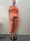 New women's one shoulder lotus leaf edge solid color tailcoat skirt in stock