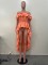 New women's one shoulder lotus leaf edge solid color tailcoat skirt in stock