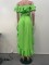 New women's one shoulder lotus leaf edge solid color tailcoat skirt in stock