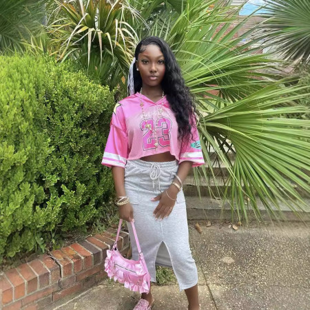 New loose sports V-neck exposed navel sexy cross-border short top fashion T-shirt short sleeved women