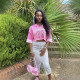 New loose sports V-neck exposed navel sexy cross-border short top fashion T-shirt short sleeved women