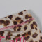 Cross border casual versatile sexy leopard print hooded long sleeved cardigan top and pants set