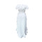 New women's one shoulder lotus leaf edge solid color tailcoat skirt in stock