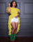 New women's one shoulder lotus leaf edge solid color tailcoat skirt in stock