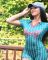 Spicy girl printed striped slim fit top, hip hugging shorts, jumpsuit