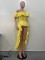 New women's one shoulder lotus leaf edge solid color tailcoat skirt in stock