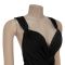 Fashionable women's sexy solid color deep v backless shoulder strap dress new