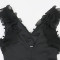 Sexy V-neck backless wooden ear tie jumpsuit casual long and comfortable slim fit women's clothing