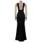 Fashionable women's sexy solid color deep v backless shoulder strap dress new