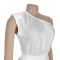 Fashionable women's dress with shoulder baring and waist cinching style, slim and long dress