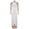Fashion women's summer thin knitted sleeveless solid color jumpsuit new