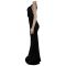 Fashionable women's sexy solid color deep v backless shoulder strap dress new