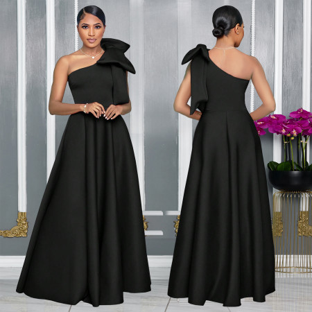 Fashion women's elegant temperament bow banquet dress new